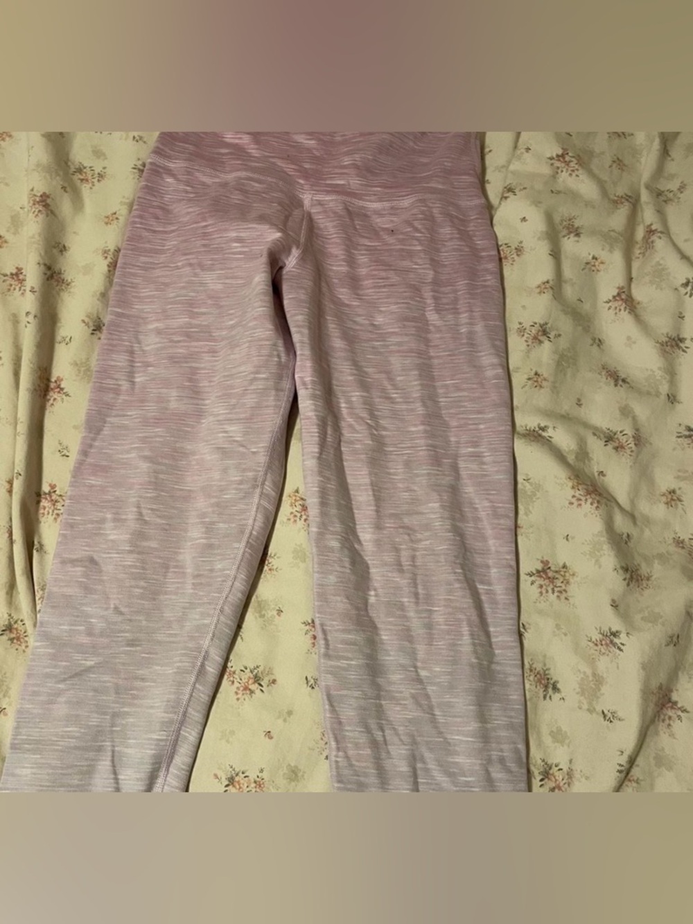 Pink/white Aerie leggings size large, fits more like a size medium